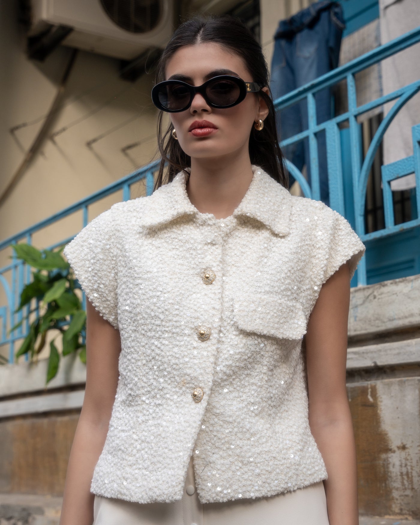 Leyla Boucle Vest